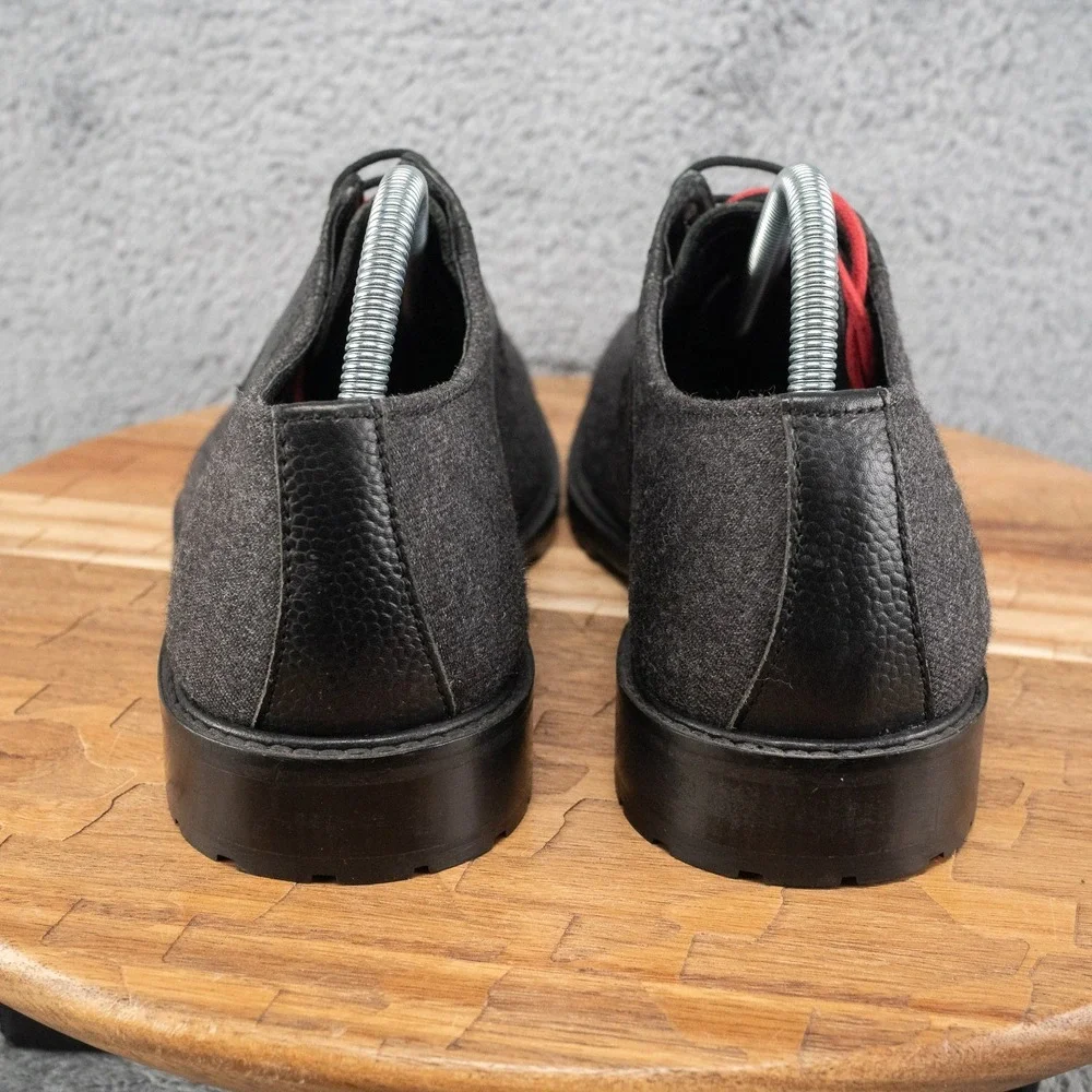 BEN SHERMAN‎ MEN DRESS SHOES 8.5 D.GREY/BLACK PARSON WOOL